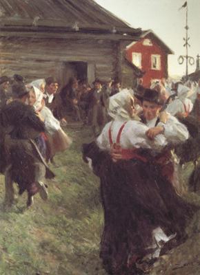 Anders Zorn Midsummer Dance (nn02) Norge oil painting art